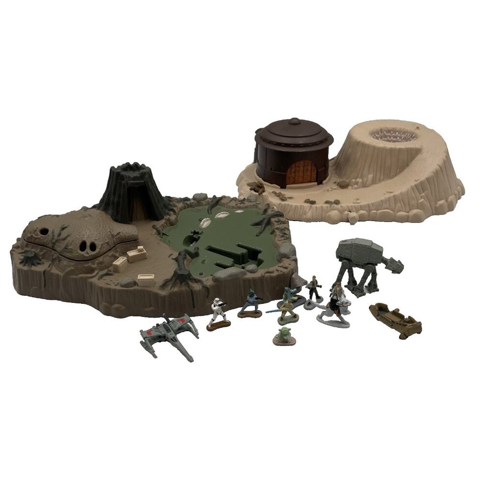 Micro Machines 1990s Star Wars Planet Dagobah Playset & Tatooine Lot